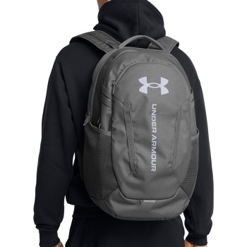 under armour hustle 6.0 backpack castlerock/ steel universal σε προσφορά
