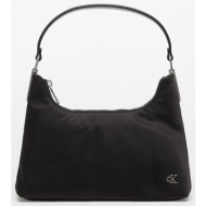 τσάντα calvin klein jeans satin nylon small shoulder bag black universal