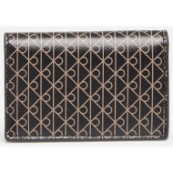 calvin klein emblem aop accordion cardcase black universal