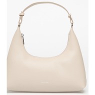 calvin klein foil logo conv shoulder crossover brown universal