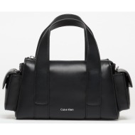 τσάντα calvin klein webbing strap pocket crossover black universal