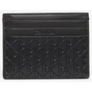 calvin klein embossed emblem cardholder black universal