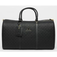 jordan jam monogram duffle bag black/ gold l