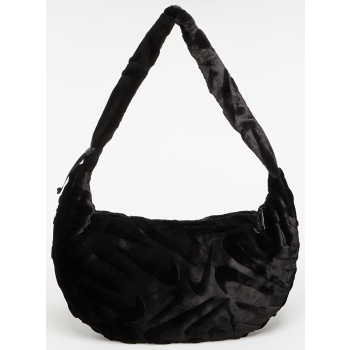 τσάντα nike sportswear faux fur slouchy bag 19l black/ σε προσφορά