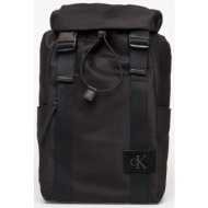 σακίδιο πλάτης calvin klein canvas mix backpack black universal