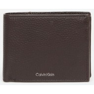 πορτοφόλι calvin klein foil emboss trifold brown universal