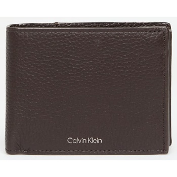 πορτοφόλι calvin klein foil emboss trifold brown universal σε προσφορά