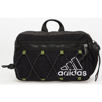 τσαντάκι μέσης adidas waist bag black/ collegiate green σε προσφορά