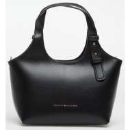 τσάντα tommy hilfiger th logo mini tote black universal