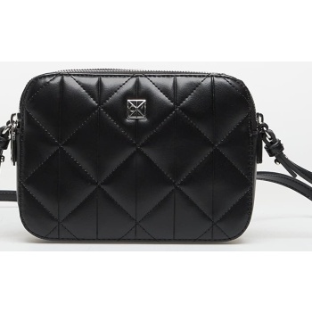 τσάντα calvin klein quilted double zip camera bag black σε προσφορά