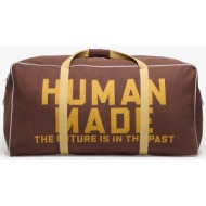 τσάντα human made canvas boston bag large brown universal