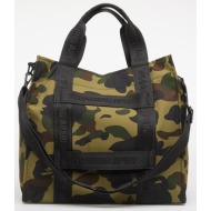τσάντα a bathing ape 1st camo sliding tote bag m travel green universal