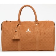 jordan jam suede monogram duffle cognac universal