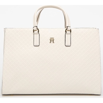 τσάντα tommy hilfiger daily satchel mono white universal
