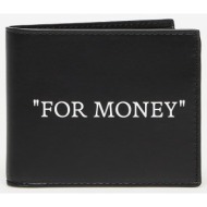 πορτοφόλι off-white quote bifold black/ white universal