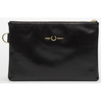 τσάντα fred perry smooth leather sacoche black universal