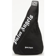 τσάντα palm angels logo shoulder bag black/ white universal