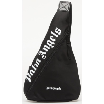 τσάντα palm angels logo shoulder bag black/ white universal