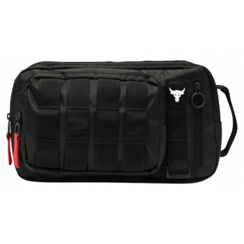 under armour ua project rock waist bag 1376457-001 μαύρο