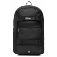 puma deck backpack 079191-01 μαύρο