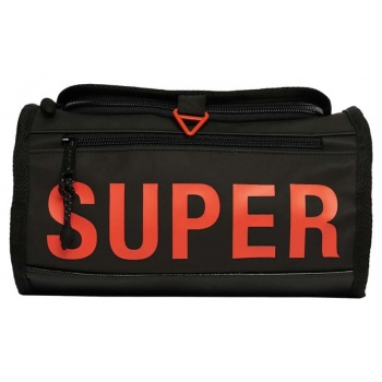 superdry tarp wash bag w9810177a-02a μαύρο