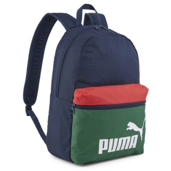 puma phase backpack colorblock 090468-01 πολύχρωμο