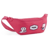 puma patch waist bag 090345-02 ροζ