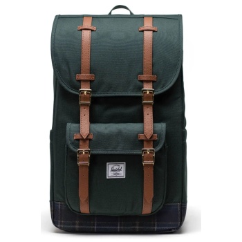 herschel little america backpack 11390-06016 πετρόλ