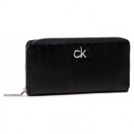 γυναικείο πορτοφόλι calvin klein re-lock slim z/a wallet μαύρο k60k608633 bax