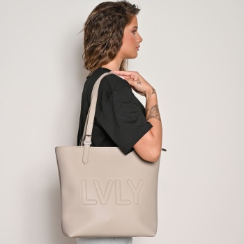 lovely handmade τσαντα ωμου – nova adora bag light taupe σε προσφορά