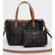 nolah τσαντα χειροσ/χιαστι – jenilda brown light gold