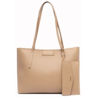 nolah τσάντα ώμου – serenity beige
