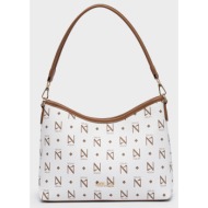 nolah τσάντα ώμου - bettina white brown