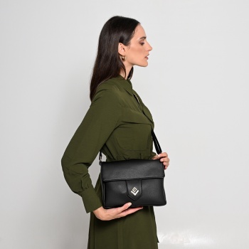 lovely handmade τσάντα ώμου – irma small asti black