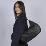 lovely handmade τσάντα ώμου - demetra asti black
