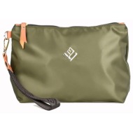 lovely handmade τσάντα χειρός - necessaire aeris olive
