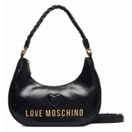 love moschino δερμάτινη τσάντα ώμου – jc4135pp1pl1100a nero