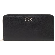 γυναικείο πορτοφόλι calvin klein wallet lg k60k609482 bax μαύρο