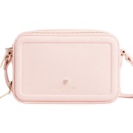 γυναικεία τσάντα χιαστί ted baker heart camera bag 266810 ροζ