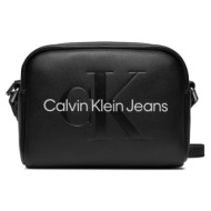 γυναικεία τσάντα χιαστί calvin klein camera k60k612220 0gq μαύρη