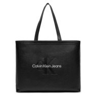 γυναικεία τσάντα χειρός ώμου calvin klein k60k612222 0gq μαύρη