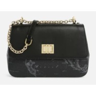 γυναικεία τσάντα ώμου/χιαστί alviero martini 1a classe llb07-t713-0001 μαύρη geo map