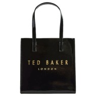 γυναικεία τσάντα χειρός ted baker crinion small icon bag 271043 μαύρο λουστρίν