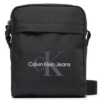 ανδρική τσάντα χιαστί calvin klein k50k512011 beh μαύρη