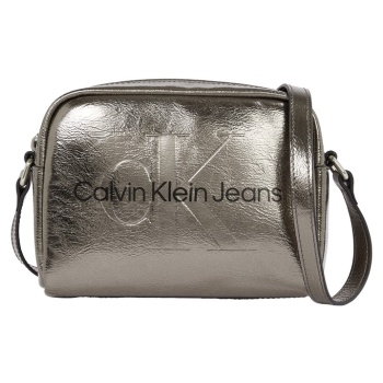 γυναικεία τσάντα χιαστί calvin klein k60k612731 ada ατσαλί