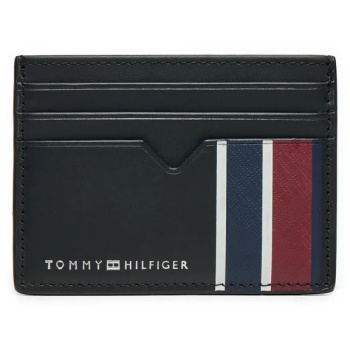 ανδρική δερμάτινη θήκη καρτών tommy hilfiger am0am12780 bds