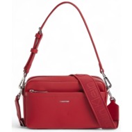 γυναικεία τσάντα ώμου χιαστί calvin klein k60k612901 xci κόκκινο