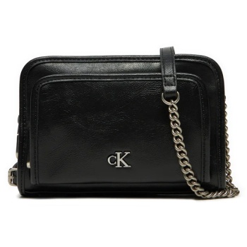 γυναικεία τσάντα χιαστί calvin klein k60k613047 beh μαύρη σε προσφορά