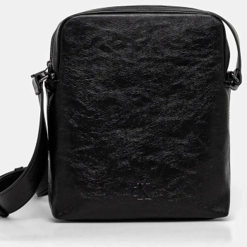 ανδρική τσάντα χιαστί calvin klein k50k512987 beh μαύρη