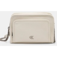 γυναικεία τσάντα χιαστί calvin klein k60k613047 yas λευκή